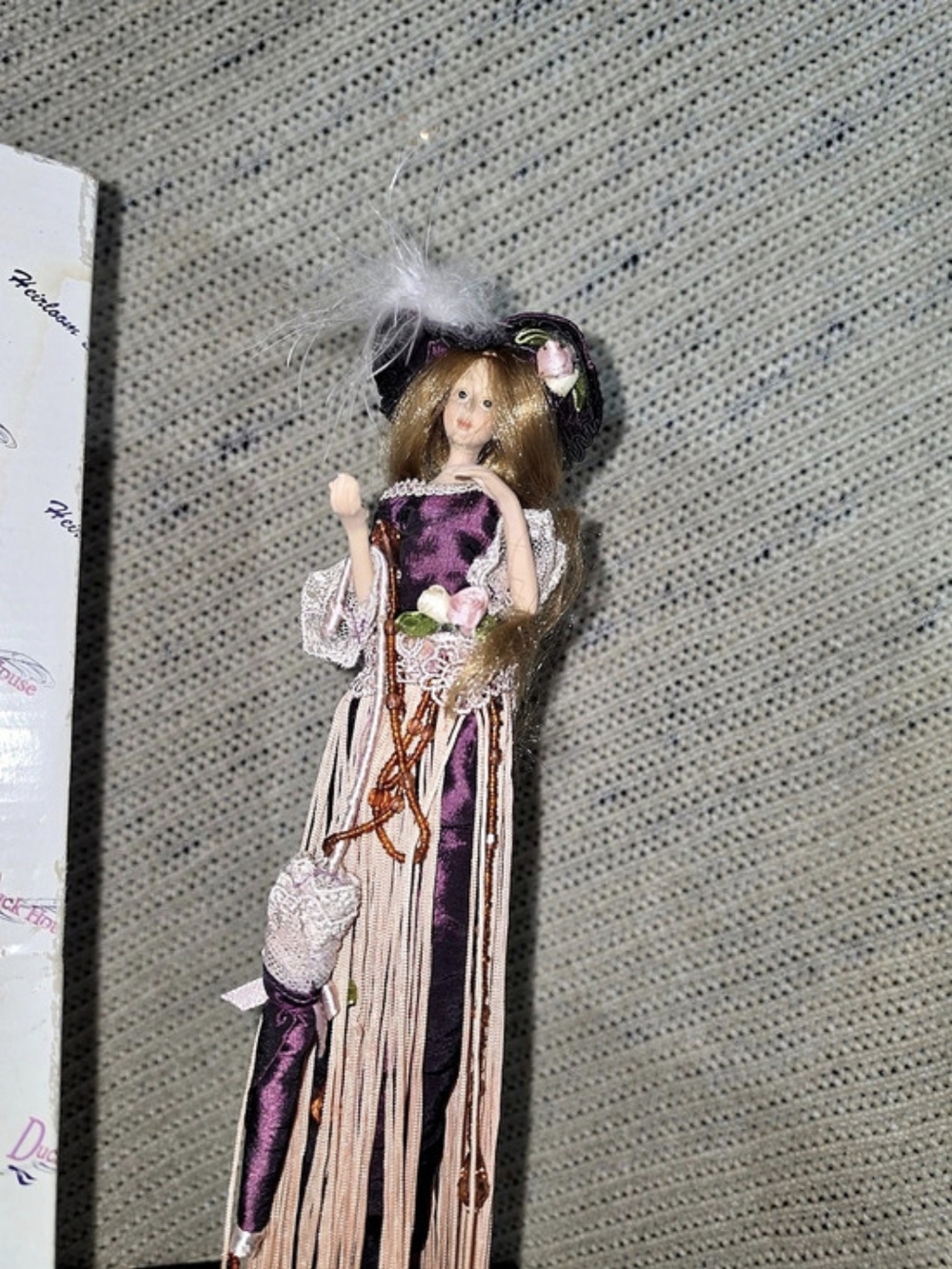 Duck House Heirloom Dolls Bliss Dressed Doll Pink & Purple